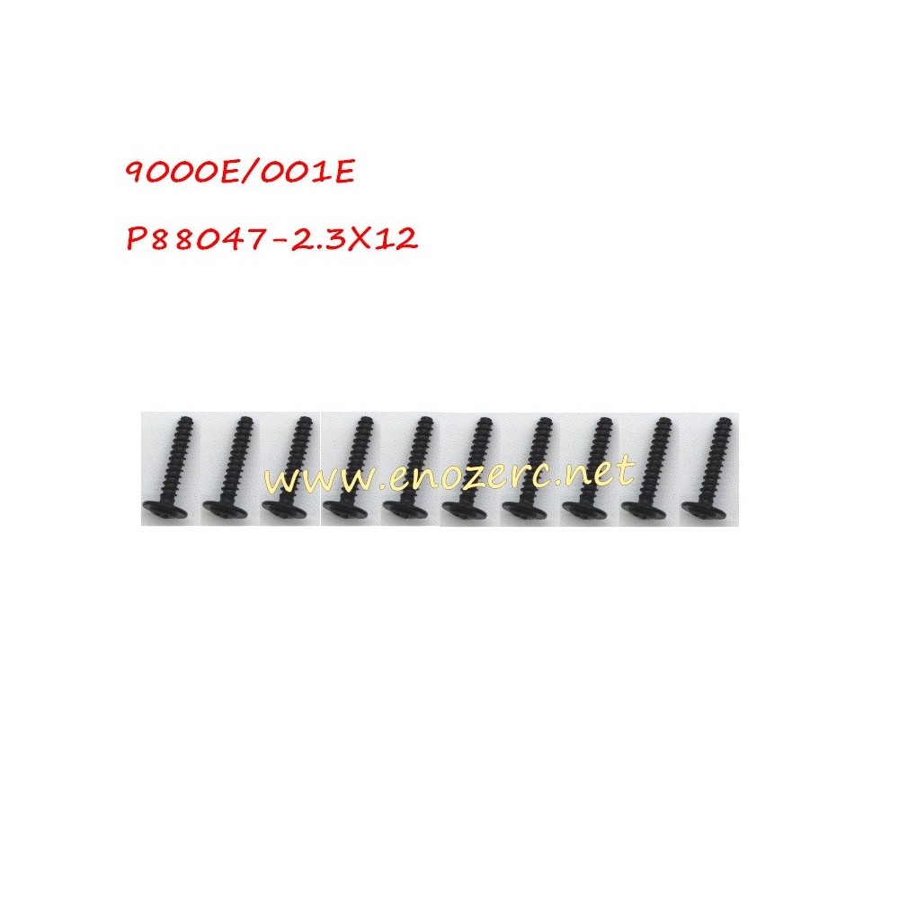 Enoze RC Car Parts 2.3X12 Screw For 1/14 9000E 9002E 9003E 9004E 001E 002E 003E 004E Cars
