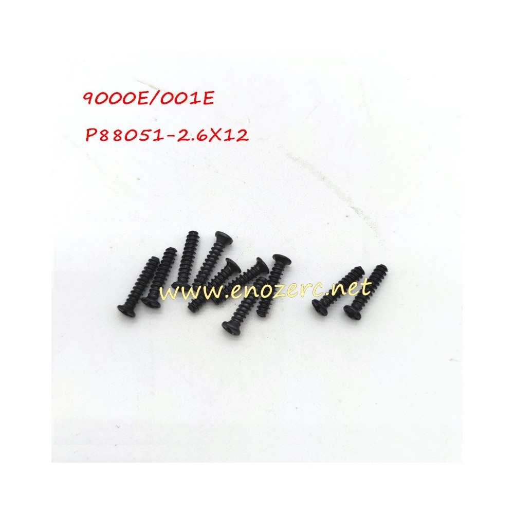 Enoze RC Car Parts 2.6X12PB Screw For 1/14 9000E 9002E 9003E 9004E 001E 002E 003E 004E Cars
