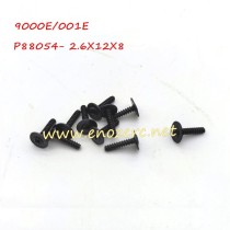 Enoze RC Car Parts 2.6X12X8 Screw For 1/14 9000E 9002E 9003E 9004E 001E 002E 003E 004E Cars