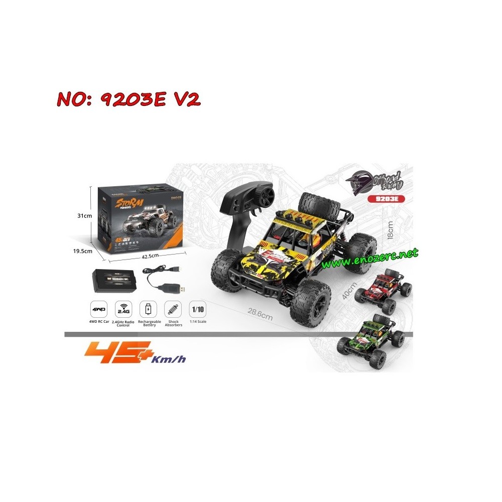 ENOZE 9203E V2 1/10 2.4G 4WD Off-Road Truck-For Adults And Children