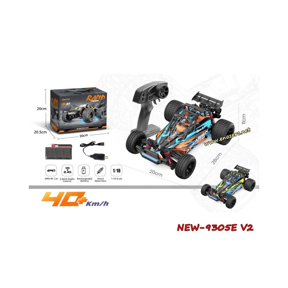 Enoze 9305E V2 1/18 Full Scale 4WD Remote Control High Speed Racing Car For Adults And Children