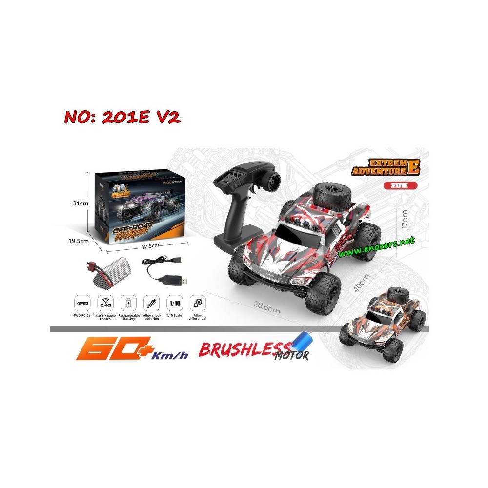 ENOZE 201E V2 Extreme Adventure 1/10 Brushless RTR 2.4G 4WD RC Car