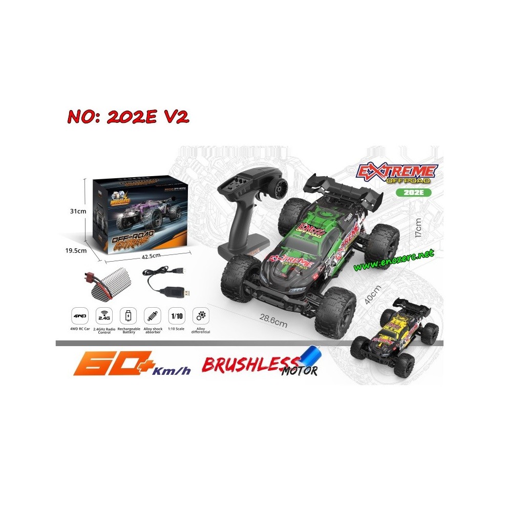 ENOZE 202E V2 Extreme Off Road 1/10 Brushless RTR 2.4G 4WD RC Car-New Version
