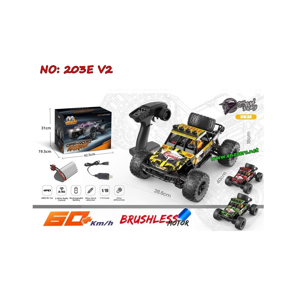 ENOZE 203E V2 Off Road Racing 1/10 Brushless RTR 2.4G 4WD Truck-New Version