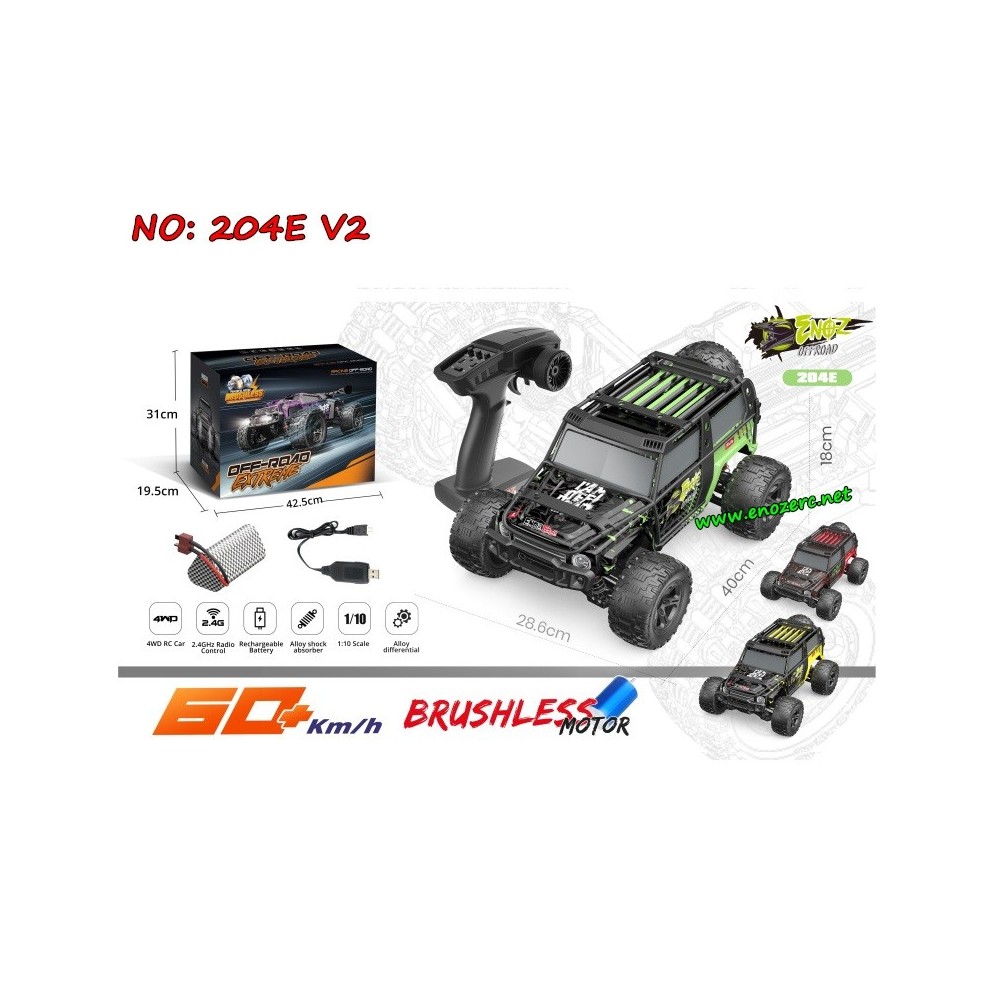 ENOZE 204E V2 1/10 Full Scale RTR Off Road Racing Car-New Version