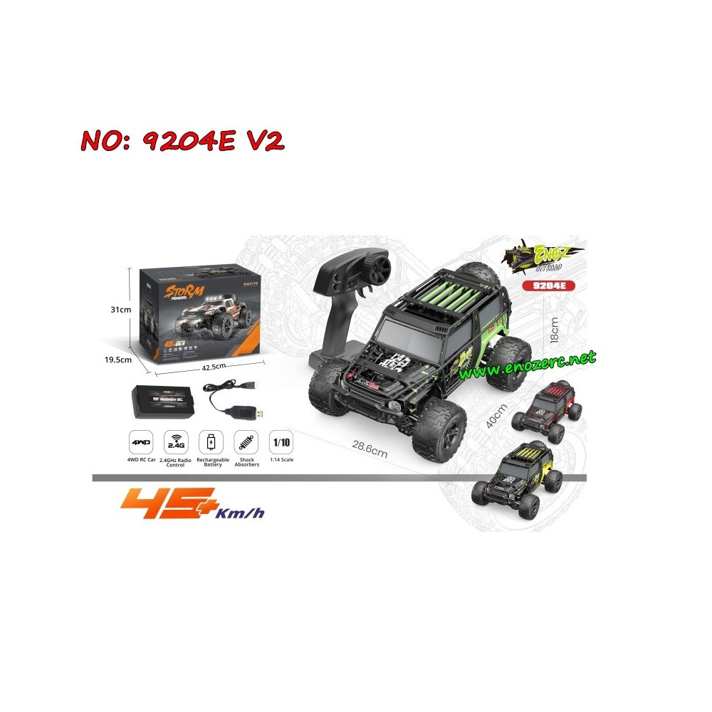 ENOZE 9204E V2 1/10 2.4G 4WD Off-Road Truck-For Adults And Children